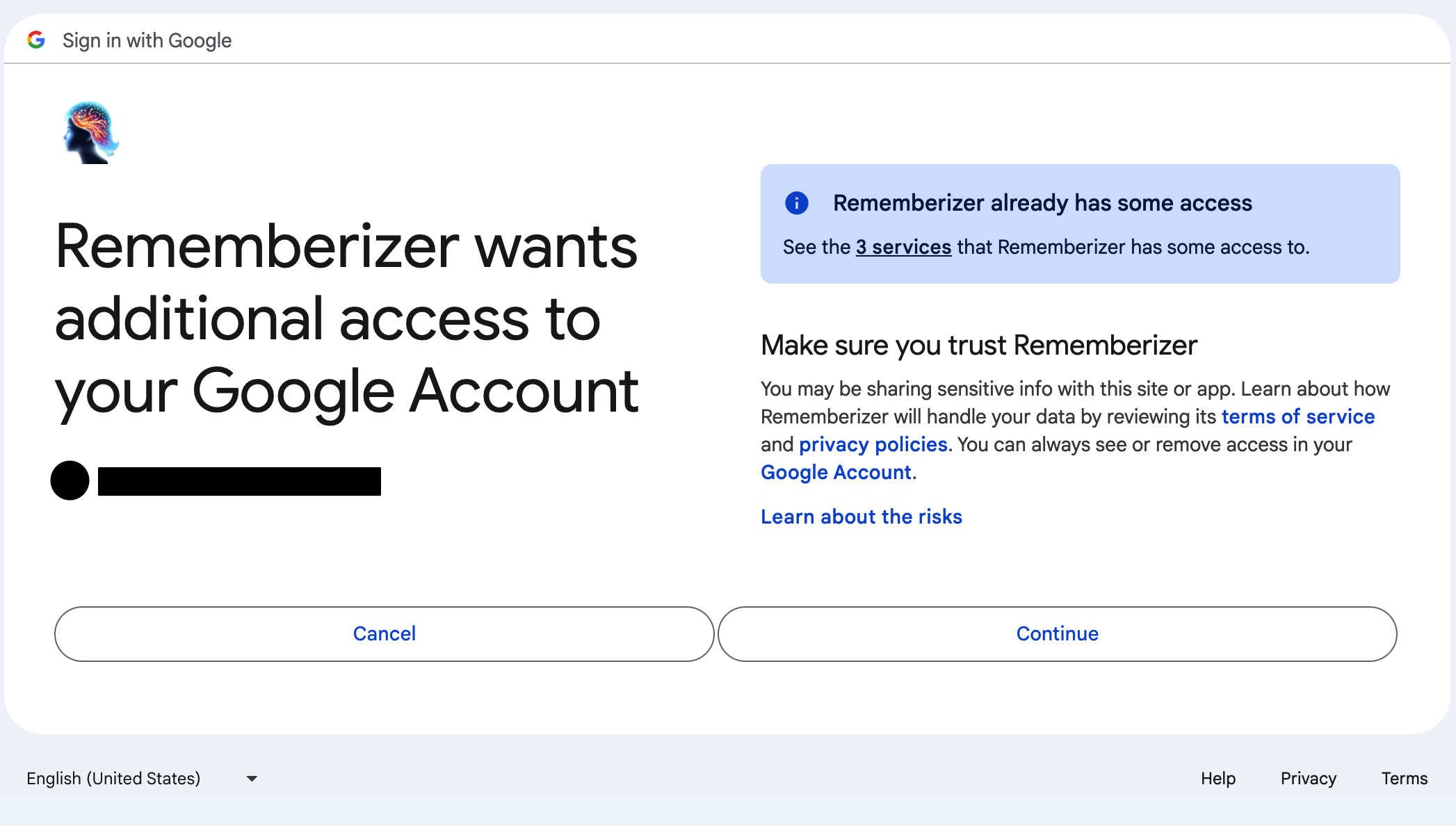 gmail oauth step 3