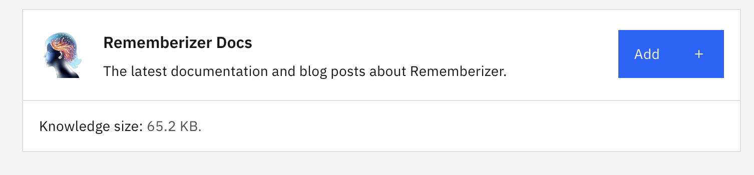 adicionar conhecimento comum ao memento